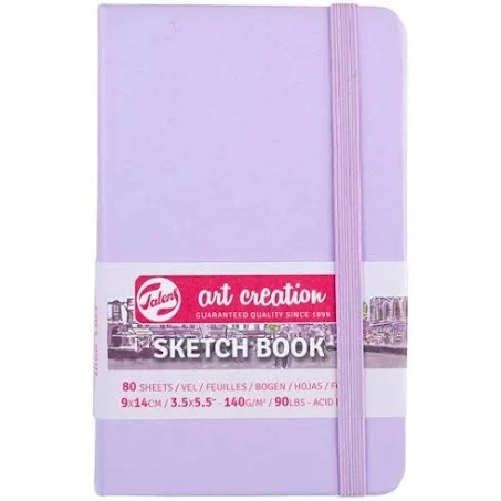 Talens Art Creation Sketchbook pastel violet 13x21cm 140gr 80 Yaprak