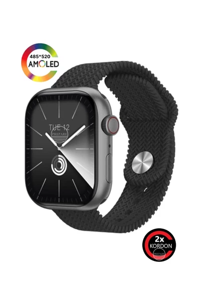 Watch 9 Plus 45mm Super Amoled Ekran GPT AI Kordon Kilitli Oyun + Asistan Akıllı Saat