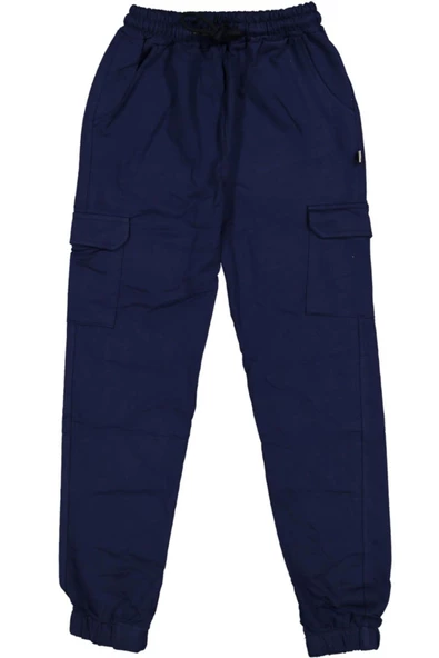 Çocuk Çift Kargo Cepli Paça Lastikli Eşofman Alt BGL-ST03864 - 3