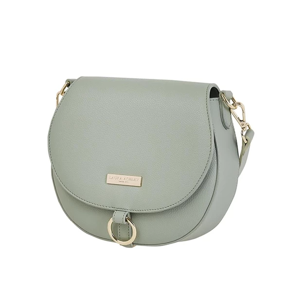 Laura Ashley Yeşil Kadın Şal Detaylı Çapraz Çanta - Resim 2