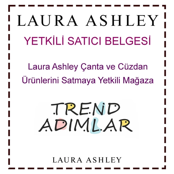 Laura Ashley Taba Zincir Askı İşlemeli Kadın Çapraz Çanta - 6