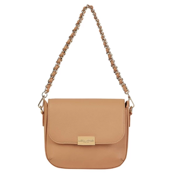 Laura Ashley Taba Zincir Askı İşlemeli Kadın Çapraz Çanta - 2