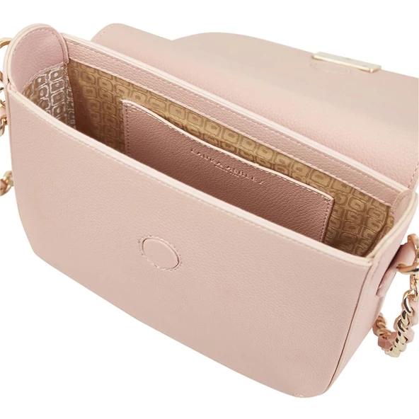 Laura Ashley Pembe Zincir Askı İşlemeli Kadın Çapraz Çanta - Resim 4