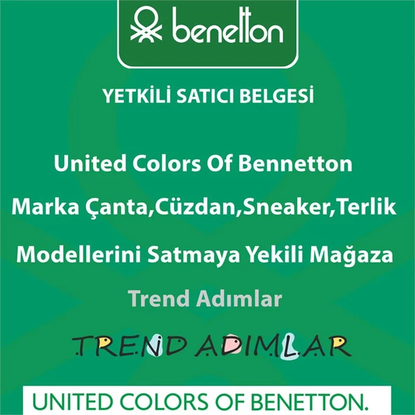 Benetton Siyah Monogram Eskitme Kadın El Çantası BNT 1331 - 4