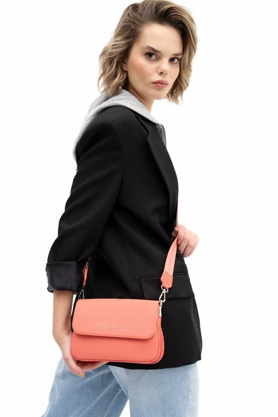 Benetton Mercan Nano Kadın Çapraz Küçük Boy Çanta BNT 1366 - 3