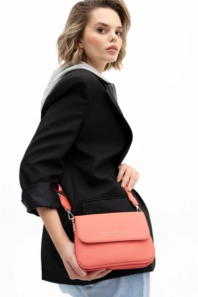 Benetton Mercan Nano Kadın Çapraz Küçük Boy Çanta BNT 1366 - 2