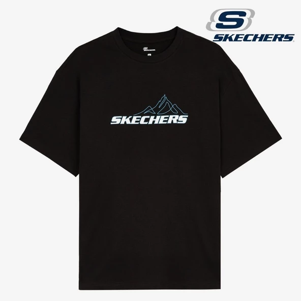 Skechers M Graphic Tee Crew Neck T-Shirt S232436-001 Erkek Tişört