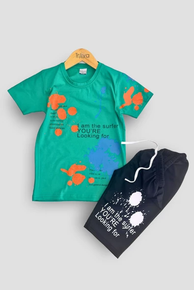 Erkek Çocuk Tişört & Kapri Takımı - Ekonomik Yazlık Takım - 7