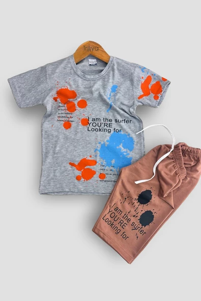 Erkek Çocuk Tişört & Kapri Takımı - Ekonomik Yazlık Takım - 2