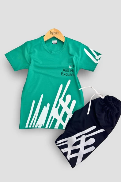 Erkek Çocuk Tişört & Kapri Takımı - Ekonomik Yazlık Şıklık - 9