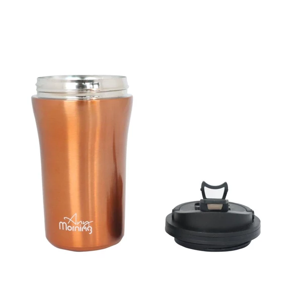 Any Morning SI232021 İki Ağızlı Termos Mug Bakır 400 ml - 5