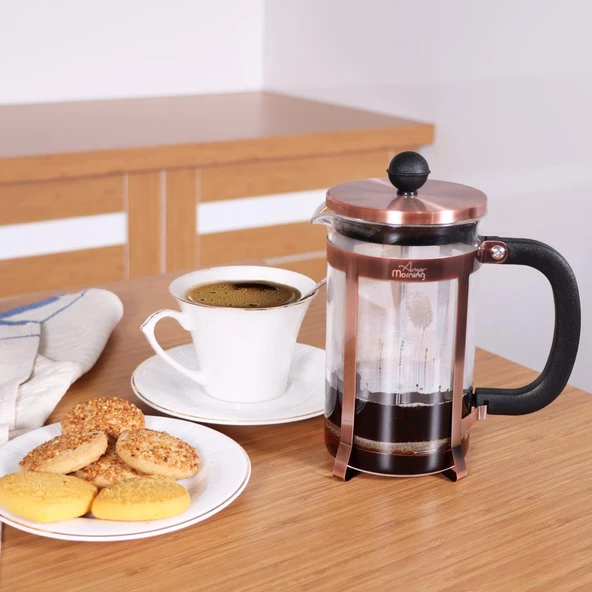 Any Morning FF120 Kahve ve Bitki Çayı için French Press 600 ML - 7