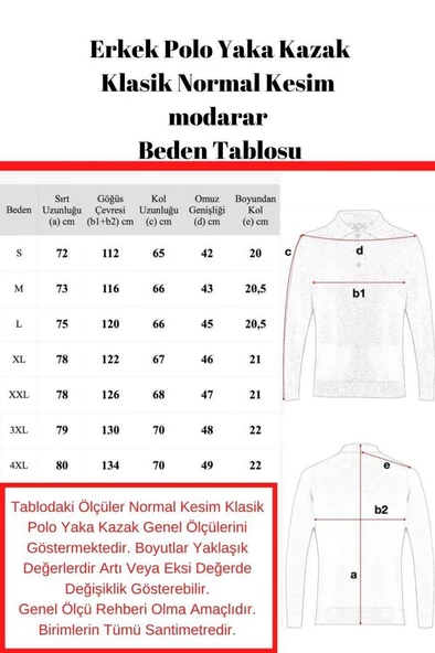 Erkek Yeşil Kazak Polo Yaka Yünlü Klasik Normal Kesim RAR00651 - 6