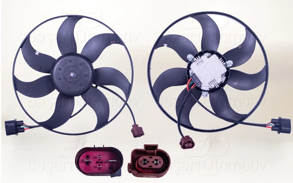 FAN MOTORU DAVLUMBAZSIZ (360 MM-4+2 FIS-7 KANAT) VW PASSAT JETTA GOLF5 1.4TSI 2.0TDI BKP