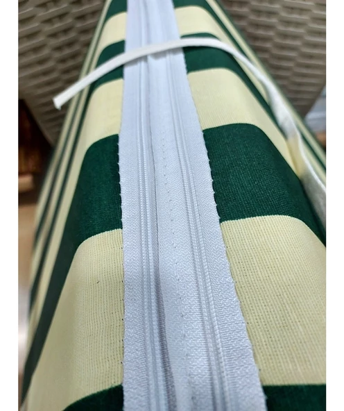 1 Adet Komutan Arkalıklı Sandalye Minderi, Extra Kalın (Kalınlık 5cm)-Yeşil - Resim 2