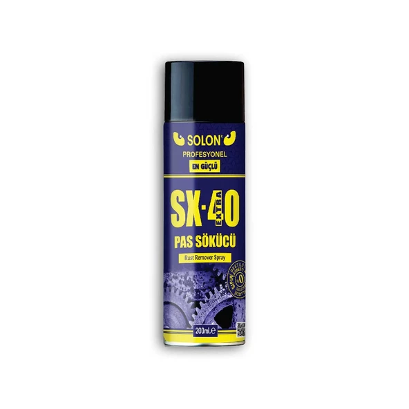 Extra Güçlü Profesyonel SX-40 Pas Sökücü Sprey 200 Ml. - 2