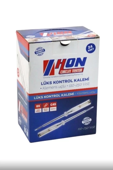 Hon Düz-Klemens Uçlu Kontrol Kalemi 2'li - 4