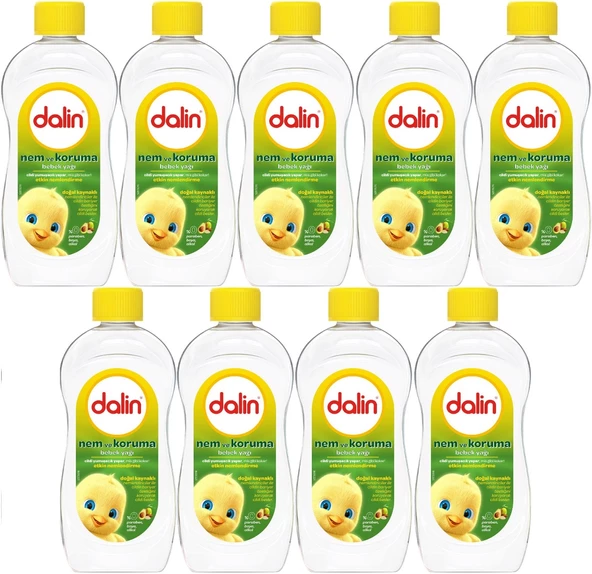 Dalin Bebek Yağı 300ML Nem ve Koruma (Avokado) (9 Lu Set)