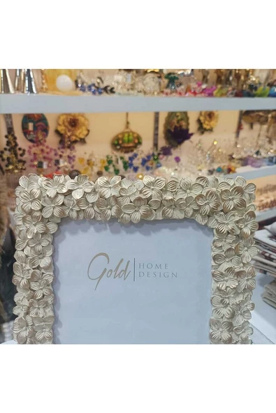Fotoğraf Çerçevesi Papatya Desenli Krem Renk 15x20 cm - 2