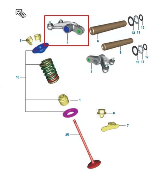 Bajaj Pulsar Ns 200,Rs 200 Piyano Orjinal Egzoz (Ex) Subap İticisi Tüm Yıllara Uygun _Supermoto - Resim 3
