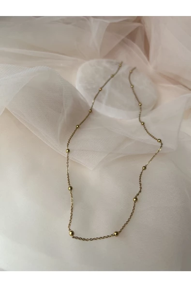 Çelik Toplu Zincir Kolye 60 Cm - Resim 2