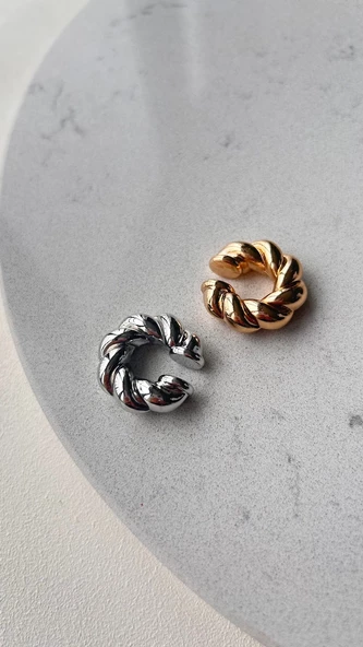 Earcuff kıkırdak küpe gold renk ürün görseli