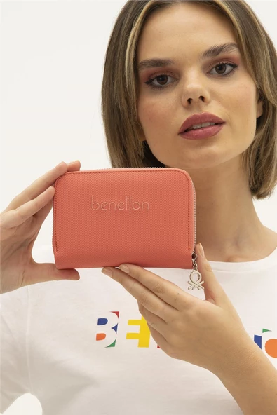 Benetton Mercan Nano Orta Boy Kadın Cüzdan BNT 1303 - 2