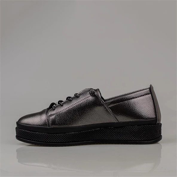 Trend Adımlar Platin Lastikli Kadın Comfort Ayakkabı - 3