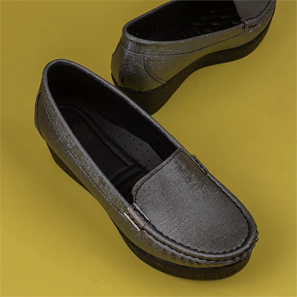 M2S Gümüş Comfort Dolgu Günlük Ayakkabı - 7