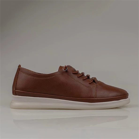 Trend Adımlar Taba Step Ease Comfort Düz Kadın Lastikli Ayakkabı - 2