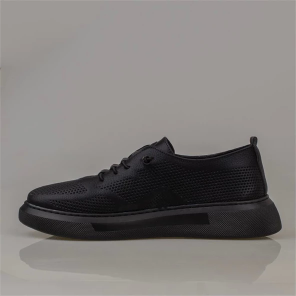 Trend Adımlar Siyah Hafif Lastikli Kadın Comfort Ayakkabı - 3