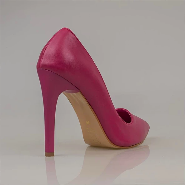 Trend Adımlar Fuşya Kadın İnce Topuklu Sivri Burun Stiletto - 5