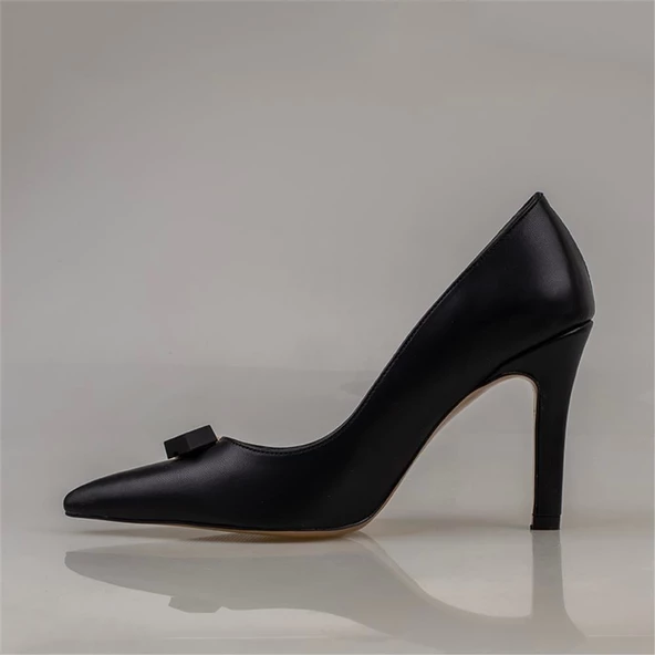 Trend Adımlar Siyah Elegansia Kadın İnce Topuklu Klasik Ayakkabı - Resim 3