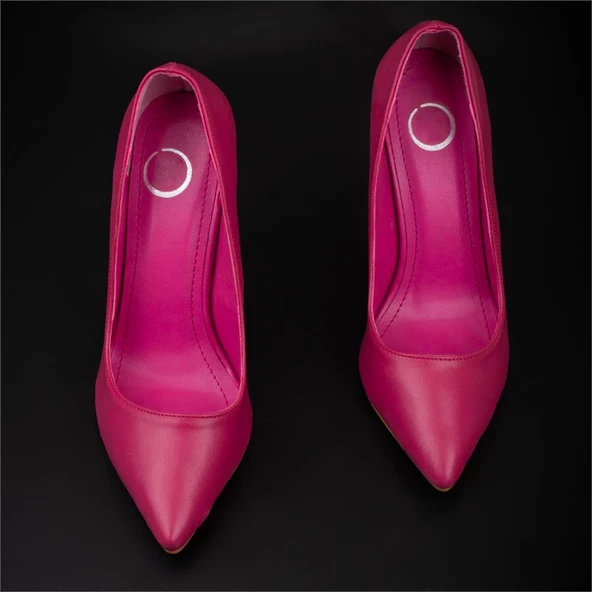 Trend Adımlar Fuşya Kadın İnce Topuklu Sivri Burun Stiletto - 7