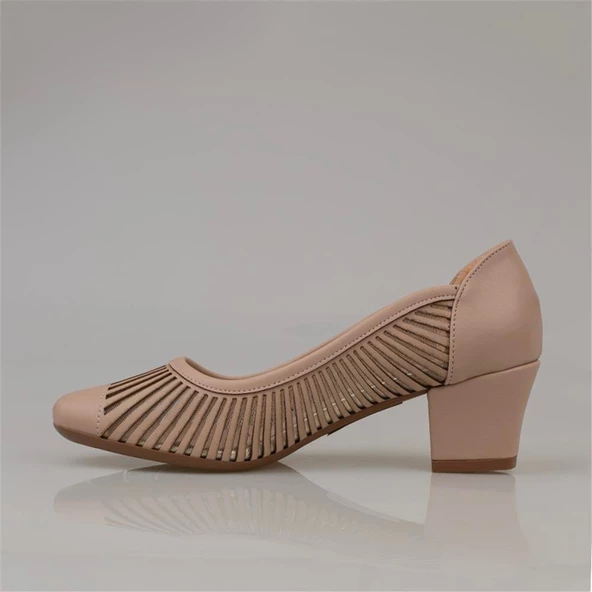 Trend Adımlar Kahverengi Sade Özel Üretim Kadın Klasik Ayakkabı - 3