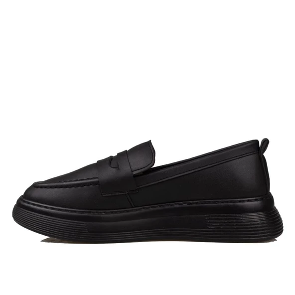 Trend Adımlar Siyah Katia Kadın Oxford Ayakkabı - 3