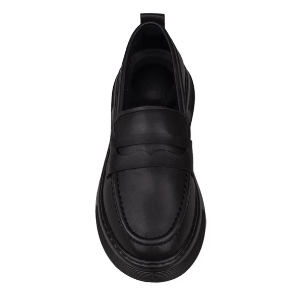 Trend Adımlar Siyah Katia Kadın Oxford Ayakkabı - 5