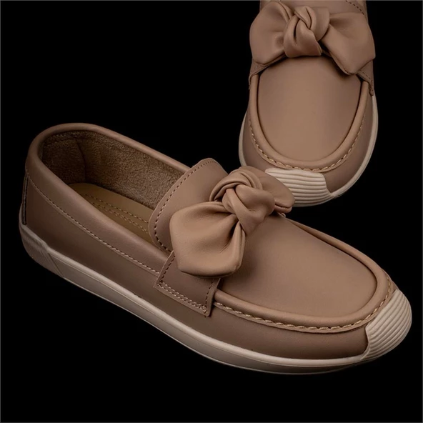 Trend Adımlar Vizon Grace Step Kadın Fiyonklu Hafif Oxford Ayakkabı - 6