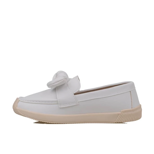 Trend Adımlar Beyaz Grace Step Kadın Fiyonklu Hafif Oxford Ayakkabı - 3