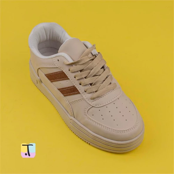 Trend Adımlar Kahverengi Sportline Kadın Sneaker - Resim 4