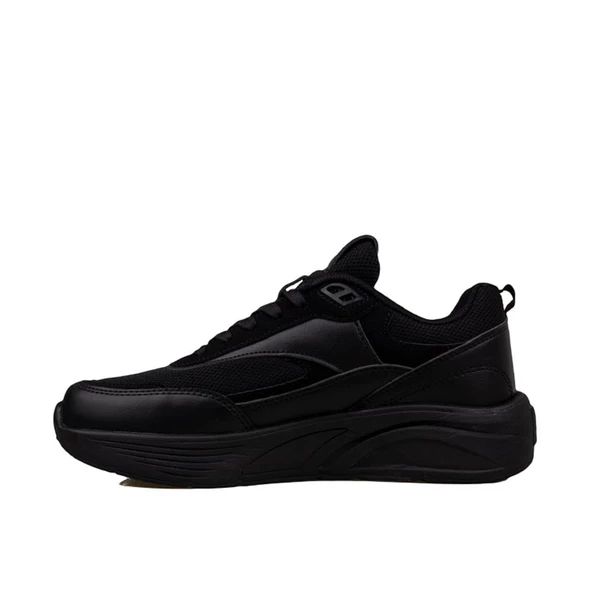 Trend Adımlar Siyah Unisex Kalın Taban Comfortable Sneaker - 3