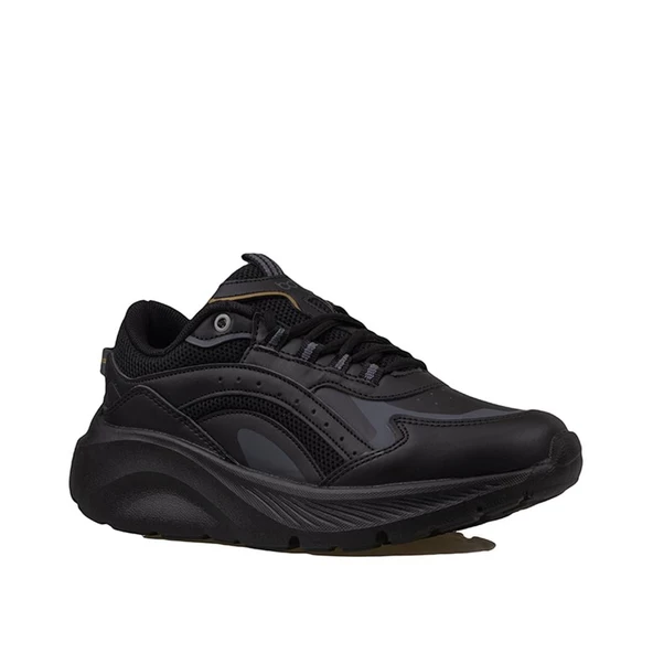 Trend Adımlar Siyah Kalın Tabanlı Memory Foam Unisex Sneaker - 2