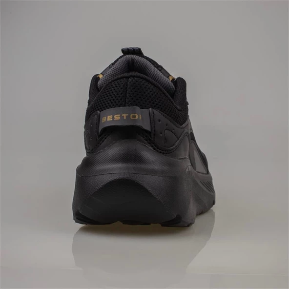 Trend Adımlar Siyah Kalın Tabanlı Memory Foam Unisex Sneaker - 4