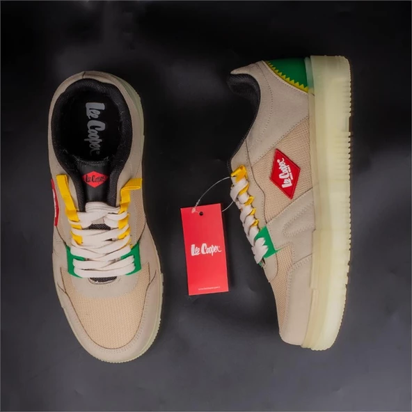 Lee Cooper Bej Erkek Süet Anorak Sneaker - 7