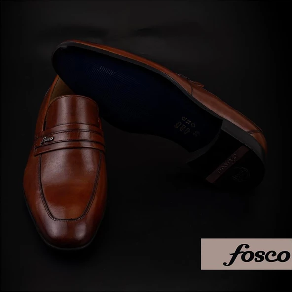 Fosco Taba Kesik Burun Neolit Taban Bağcıksız Klasik Ayakkabı - 7