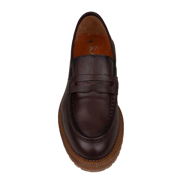 Slayka Kahverengi Fighter Erkek Yeni Nesil Bağcıksız Klasik Ayakkabı - 5