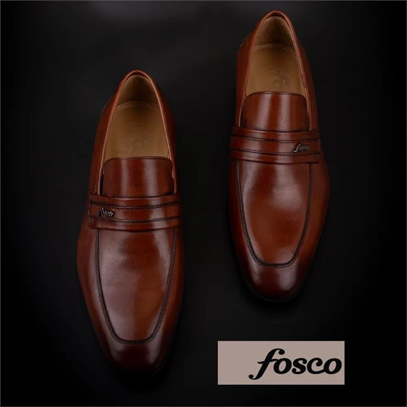 Fosco Taba Kesik Burun Neolit Taban Bağcıksız Klasik Ayakkabı - 6