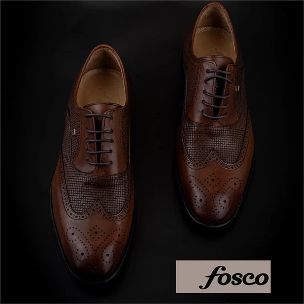 Fosco Taba Lazer Kesim Neolit Erkek Klasik Ayakkabı - 6