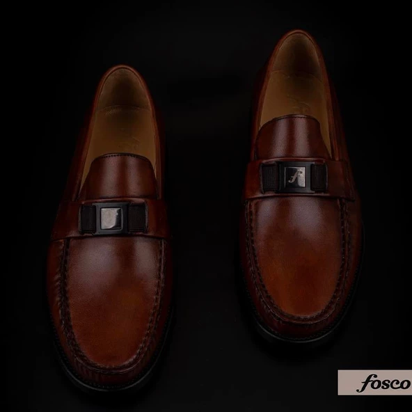 Fosco Taba Rock Hakiki Deri Neolit Taban Klasik Ayakkabı - Resim 6