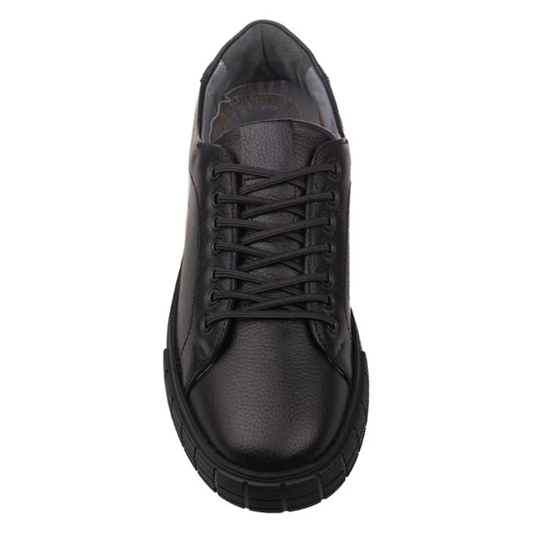 M2S Siyah Hakiki Deri Erkek Soft Casual Ayakkabı - 6